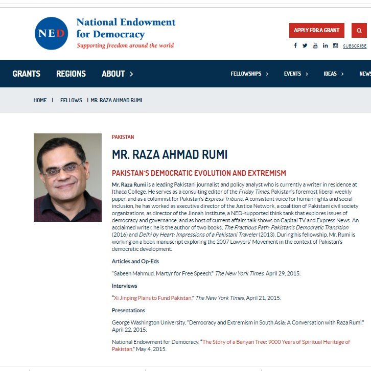 NED has either been objected or sanctioned by Russia, China, Egypt and other countries. However,  @Razarumi has been found to be having its fellowship.[26]