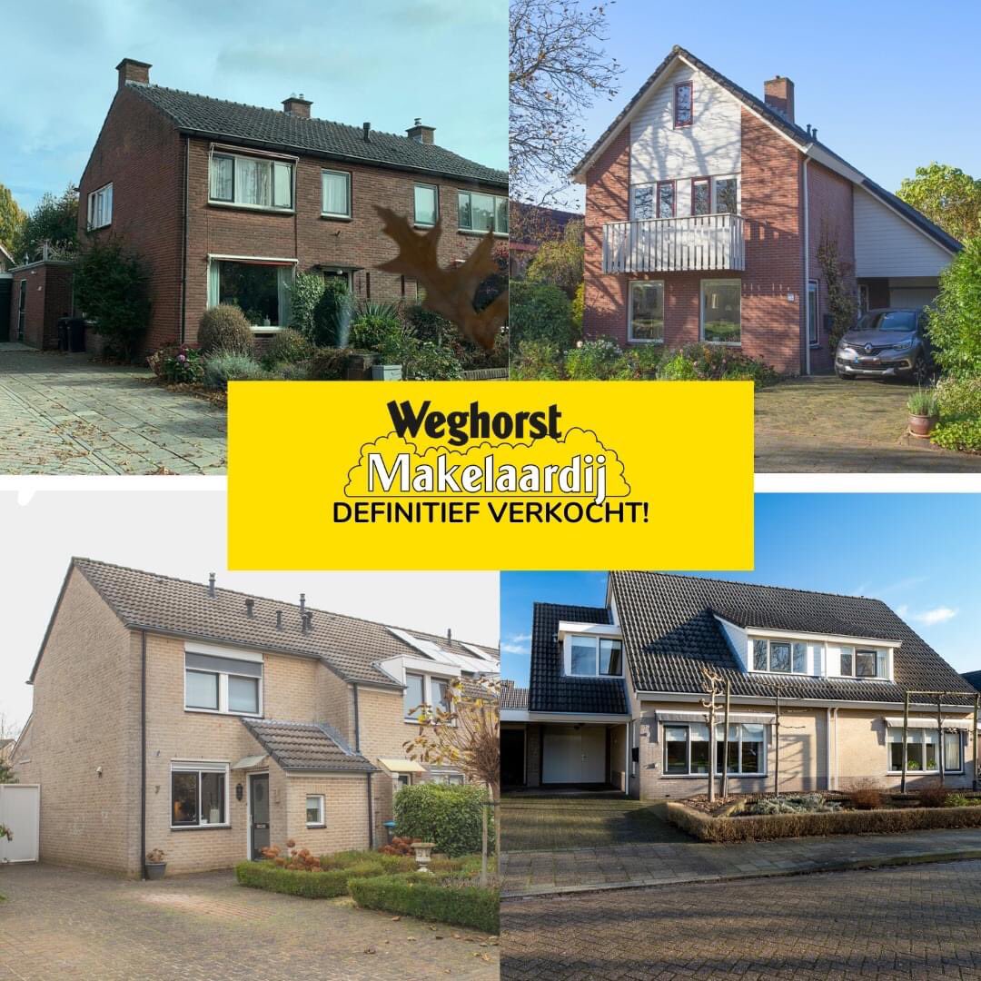 🥳🥳 4x Definitief verkocht! 

👉Kruijsstraat 11 #Vriezenveen
👉De Jager 13 #Almelo
👉De Reiger 7 #Almelo
👉Karel Schaapstraat 28 #Vriezenveen
Namens ons hele team van harte gefeliciteerd en bedankt voor jullie vertrouwen! Ook verhuisplannen? 
weghorstmakelaardij.nl