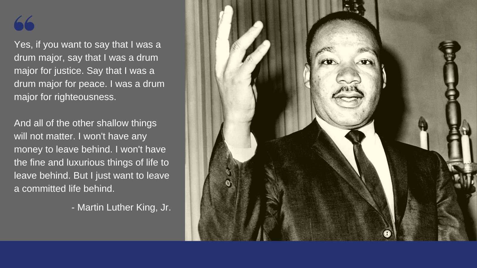 The Harkin Institute on X: "At The Harkin Institute, we are spending time on Martin Luther King, Jr., Day to read and reflect. In particular, we are reading the last sermon that