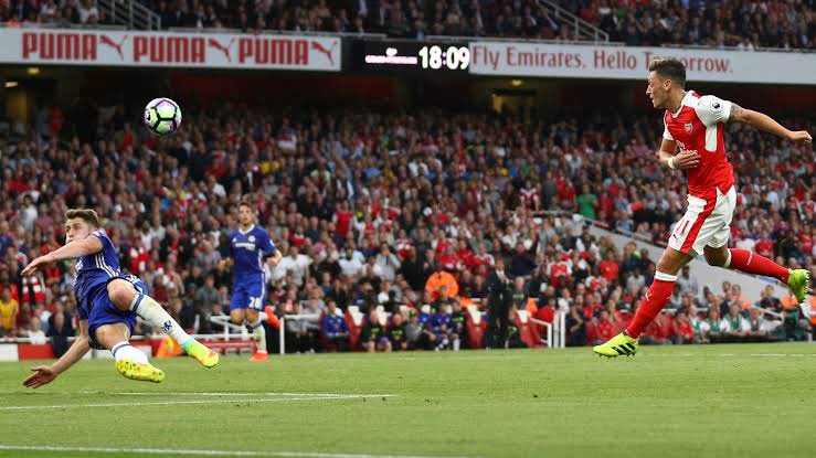 Mesut scores and stars in an amazing 3-0 home win over Chelsea.