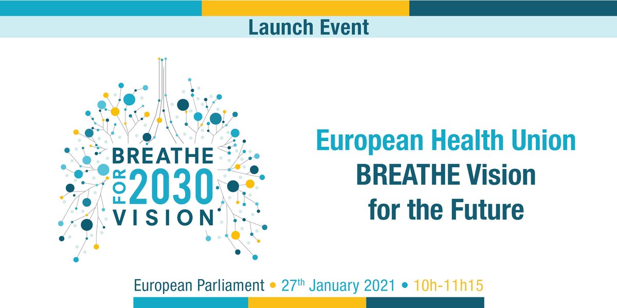 1 in 8 of all deaths in the EU are due to #respiratory disease

#BreatheVision 2030 looks towards the changes that #lung patients want to see through and beyond the #COVID19 pandemic

📌 Register for the launch event on 27 January ➡️ bit.ly/3mXTCYo

#EUHealthUnion