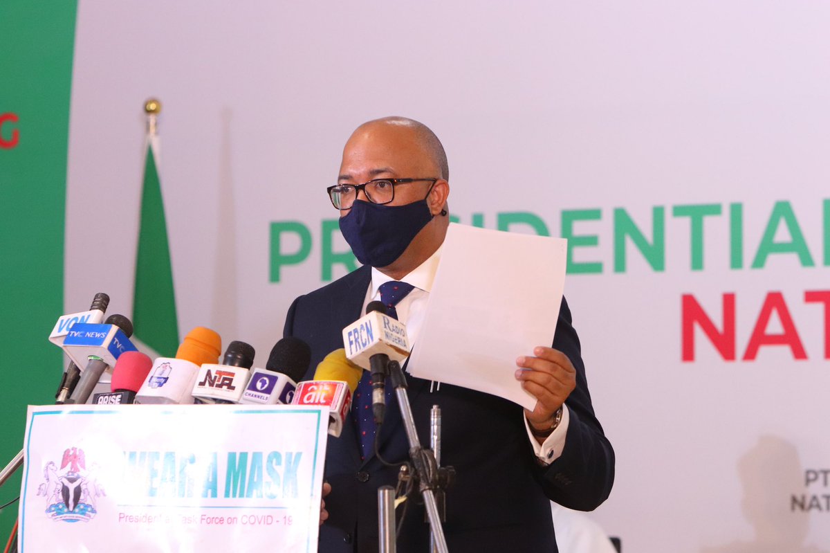 NCDCgov's tweet photo. The @PTFCOVID19 continues to provide regular updates on Nigeria’s response to the #COVID19 pandemic

“Today, DG @Chikwe_I announced the new guidance for use of Rapid Diagnostic Tests in #Nigeria, targeting primarily congregate settings such as schools, offices &amp; similar settings” https://t.co/oNlhMEZ0D4