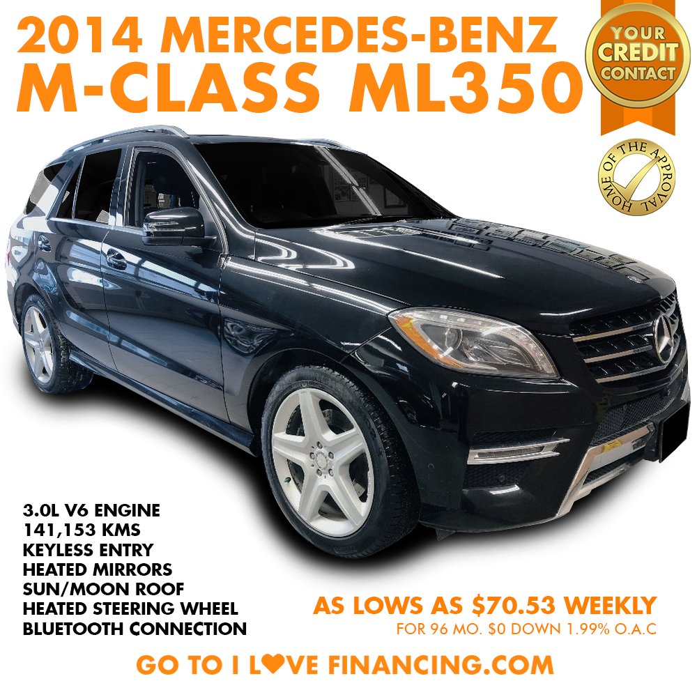 ilovefinancing's tweet photo. 𝟐𝟎𝟏𝟒 𝐌𝐄𝐑𝐂𝐄𝐃𝐄𝐒-𝐁𝐄𝐍𝐙 𝐌-𝐂𝐋𝐀𝐒𝐒 𝐌𝐋𝟑𝟓𝟎
Call us by phone or zoom in to schedule your test drive today! or apply now for your No-Obligation Pre-Approval on our website https://t.co/olaLp8SzfN. https://t.co/oW7foz3o7s