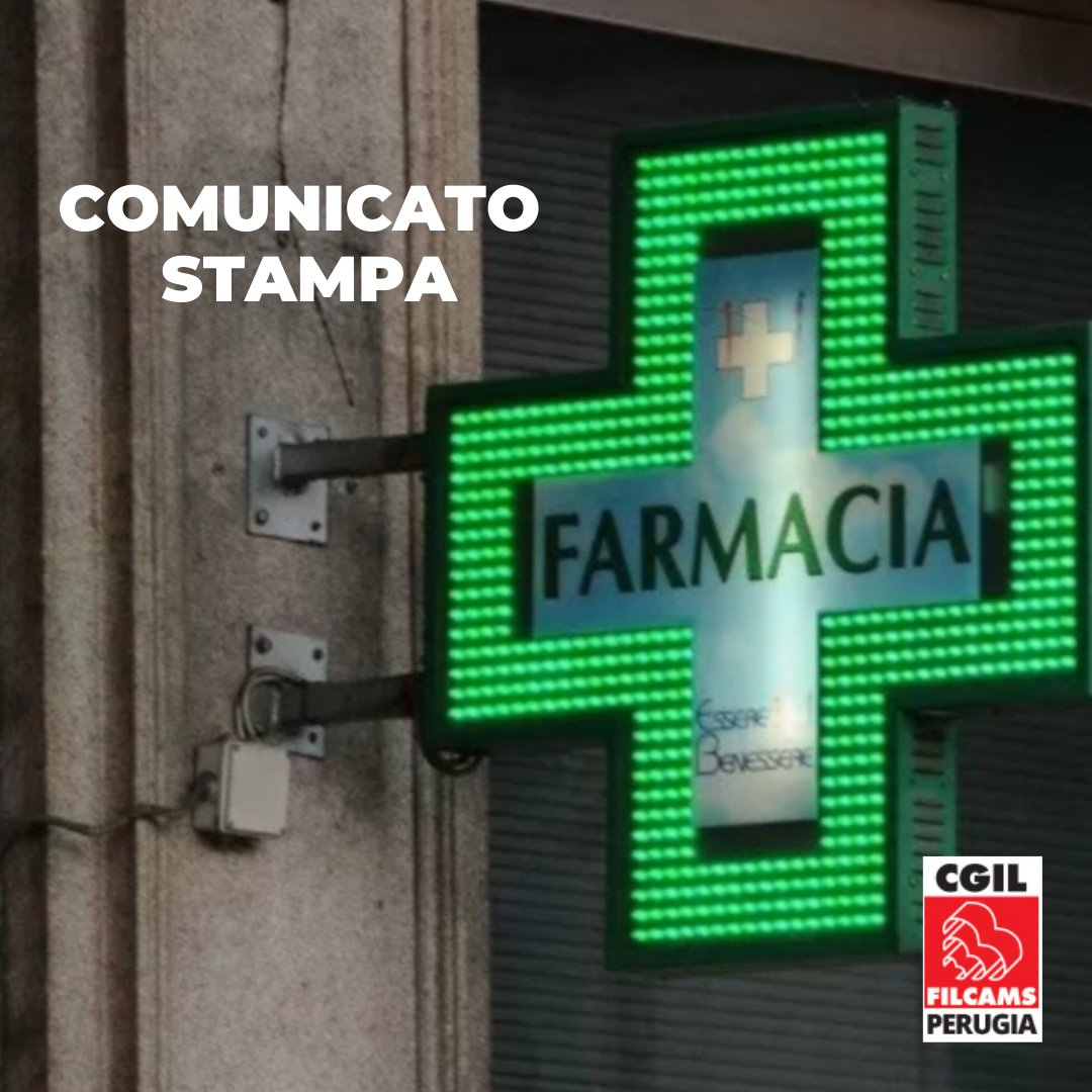 CgilPerugia's tweet photo. COMUNICATO STAMPA
Farmacie: parte nuova campagna di screening, ma i lavoratori hanno un contratto scaduto da 6 e 8 anni
Continua a leggere ➡️ https://t.co/ypFxvuOMTL
#AumentiamoLeTutele
#CcnlFarmacie
#SiamoDoveSei https://t.co/9Hxn1bdUnw