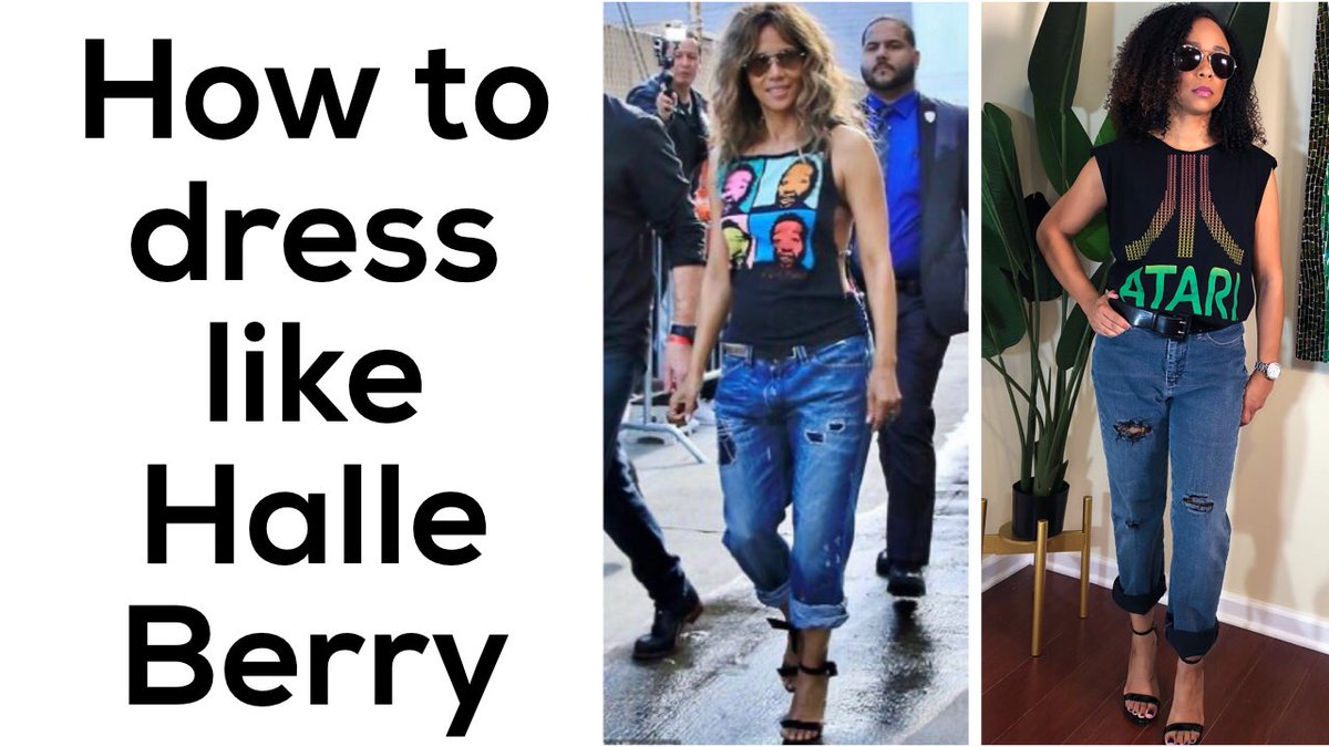 ChloeDeBre's tweet photo. Want to know how to dress like #HalleBerry ?  Get her #youthfulstyle by checking out my YouTube video. #halleberrystyle #over40fashion 

Everything:  #THRIFTED https://t.co/6dojekiJl8