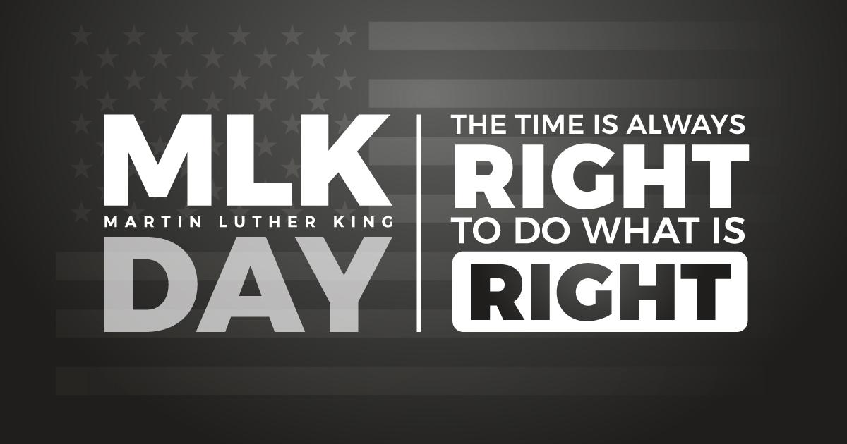 Today we recognize and remember Martin Luther King’s leadership and contribution to non-violent activism and the civil rights movement. As we celebrate his birthday, let’s remember how he guided us to engage, speak, and act to improve lives with compassion and justice. #MLKDay