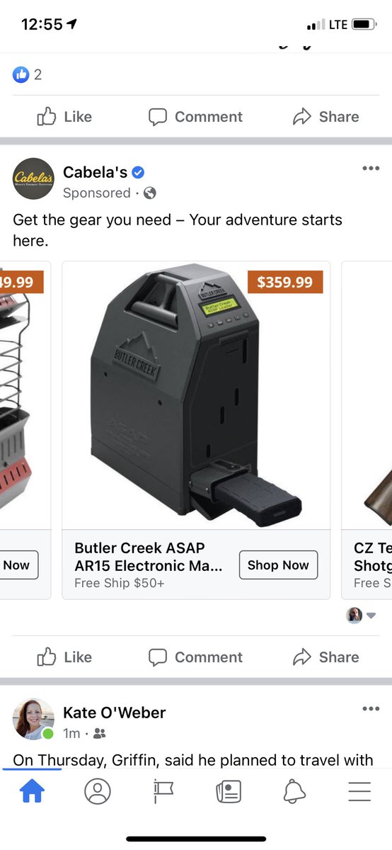 Nobody needs this shit for “home defense,”  @Facebook: