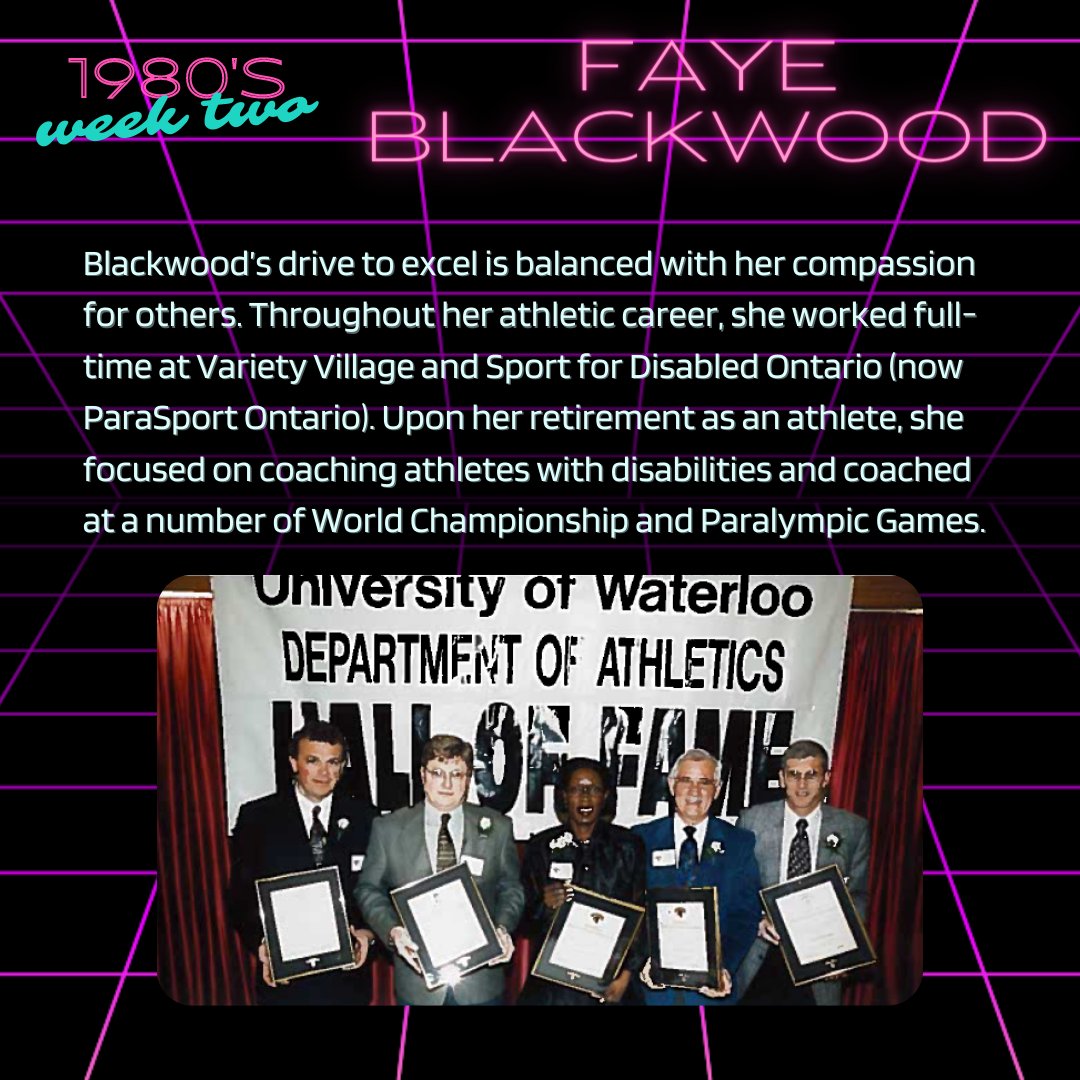 WEEK TWO has started, and it's the 1980's!...duhh

Learn more about Faye, Blackwood, the Olympic hurdler realizing her Paralympic dreams here conta.cc/38VKa4o