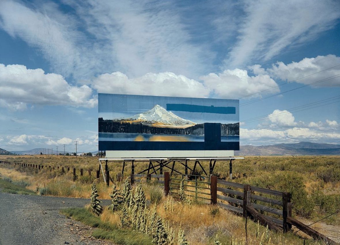 invis_library's tweet image. Stephen Shore / U.S. 97, South of Klamath Falls, Oregon, July 21, 1973