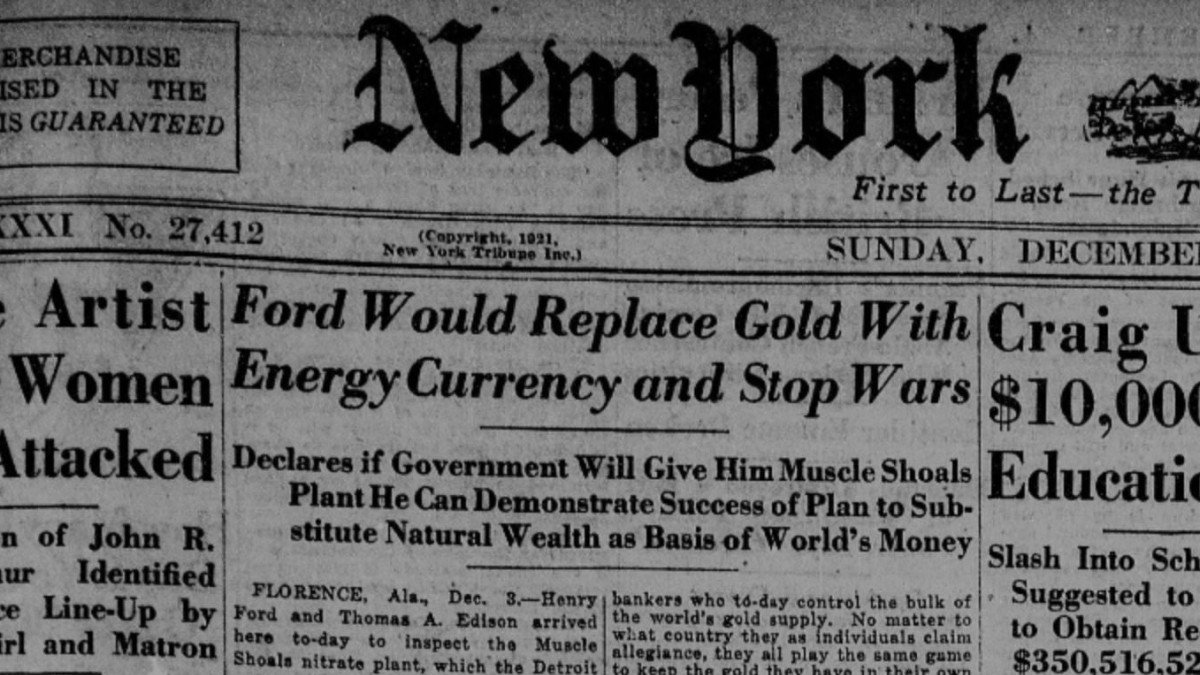 7/ In the early 20th century, people were interested in replacing gold or the dollar with "the energy dollar” or “units of energy.” The concept was popular due to its sound money characteristics. The flaw? It could not be transmitted or stored easily.