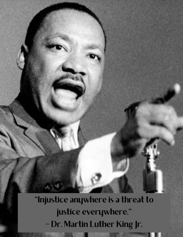 As we celebrate Dr. Martin Luther King Jr. today we remember one of his most impactful quotes. 

#MTAH #EndPoliceTerrorism #SilenceIsViolence #JusticeForAllVictims  #JusticeForJorgeGomez #JorgeGomez #ReleaseTheVideos