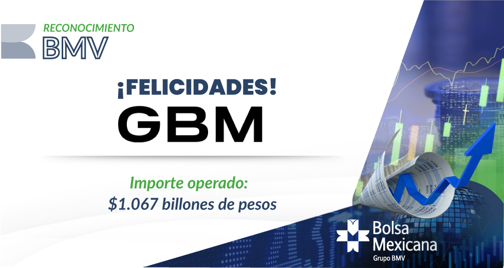 En un hecho histórico en el Mercado Bursátil, @GBMplus superó el billón de pesos de importe operado en un año.
¡Muchas felicidades!