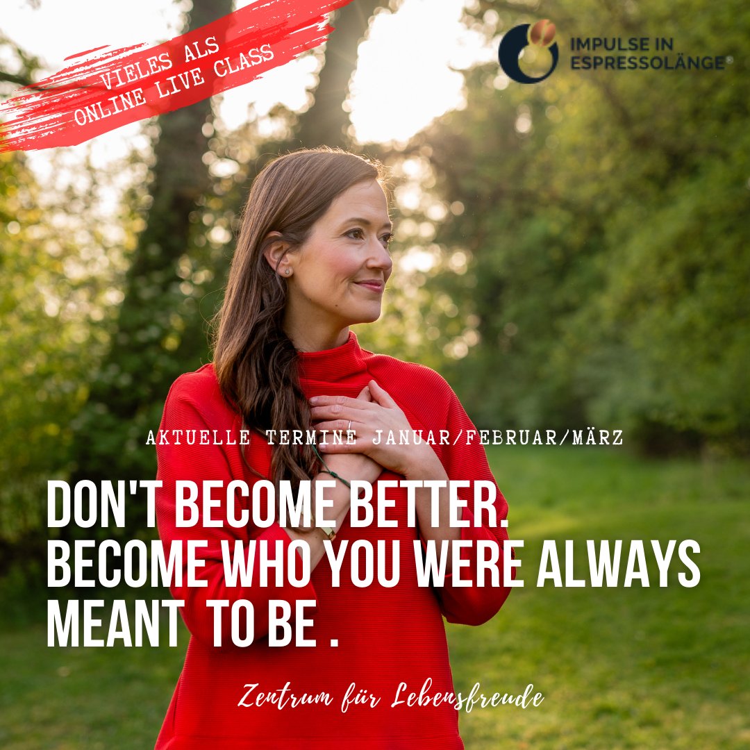 Don't become better.
Become who you always were meant to be. 
Entdecke mit uns, wie du die sein kannst, die du immer warst, in allen Farben. 
✅Unser Programm hier im Überblick✅
abitofcolor.de/home/termine/

#alleswirkt #lebensfrohrockt #dubistdran