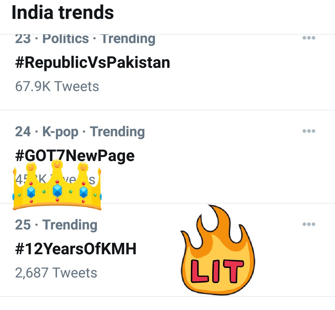 Kmh_World's tweet photo. Guysssssssssss!!!!!

Look at this!! *Dances merrily* 

@kkundrra
@Kritika_Kamra 

#12YearsOfKMH https://t.co/rlx4gLmLM1