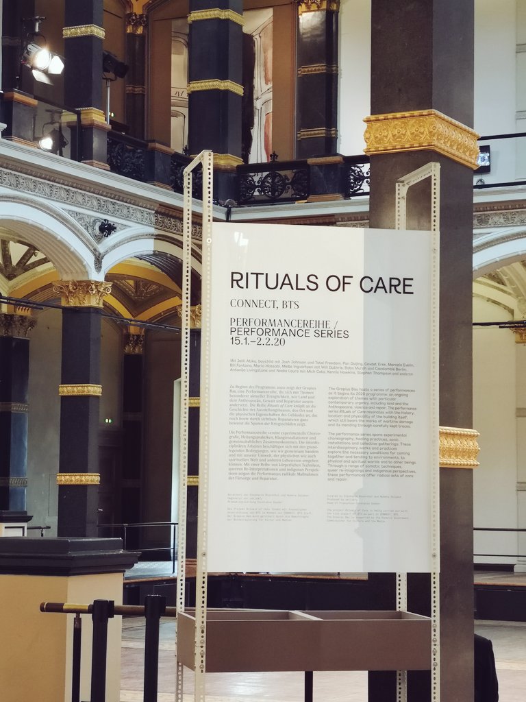 not7wu's tweet photo. throwback to #CONNECT_BTS one year ago - a thread with impressions from the performance series "Rituals of Care" at @gropiusbau in Berlin. @BTS_twt #CONNECT_BTS_BERLIN https://t.co/GStbotGl1n