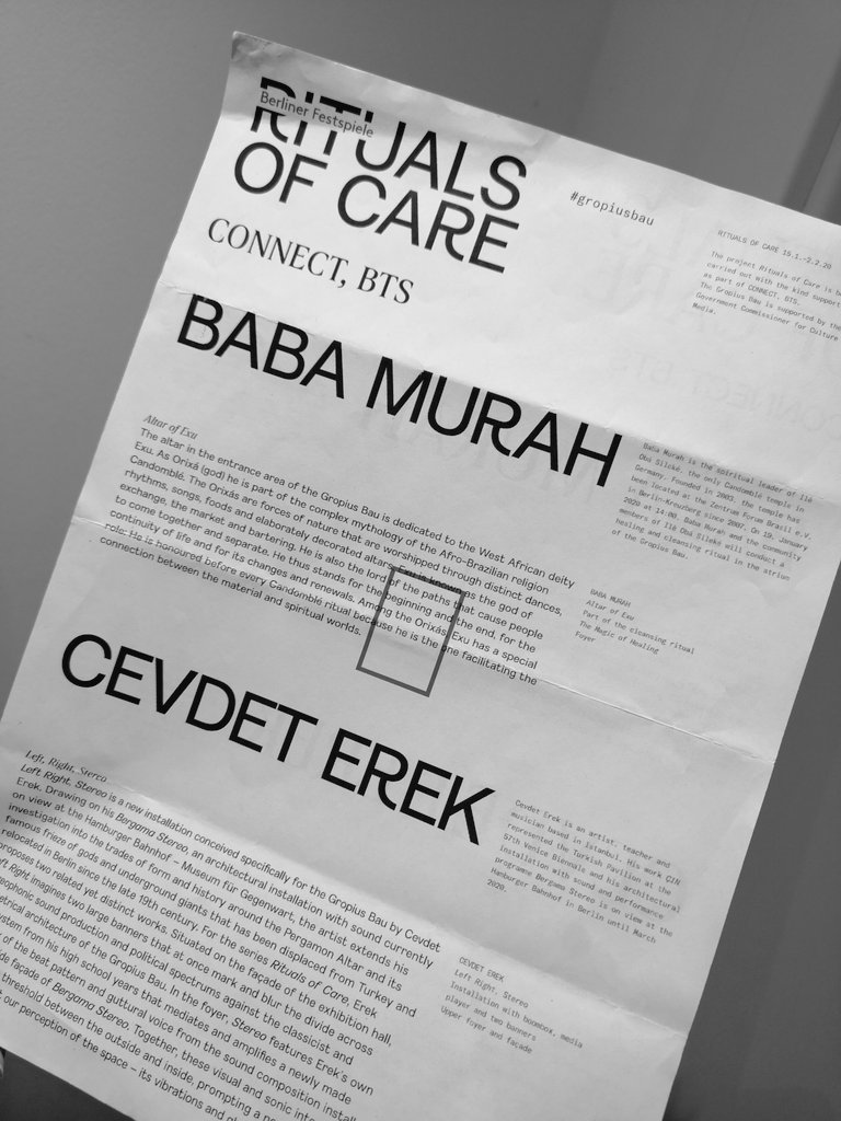 not7wu's tweet photo. throwback to #CONNECT_BTS one year ago - a thread with impressions from the performance series "Rituals of Care" at @gropiusbau in Berlin. @BTS_twt #CONNECT_BTS_BERLIN https://t.co/GStbotGl1n