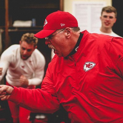 DaveMcCannTV's tweet image. Andy Reid is asked by @adamteicher: &quot;When did 4th and 1 become a throwing down?&quot;

Reid: &quot;I went to BYU. Every down is a throwing down.&quot;    #Chiefs #BYUFOOTBALL