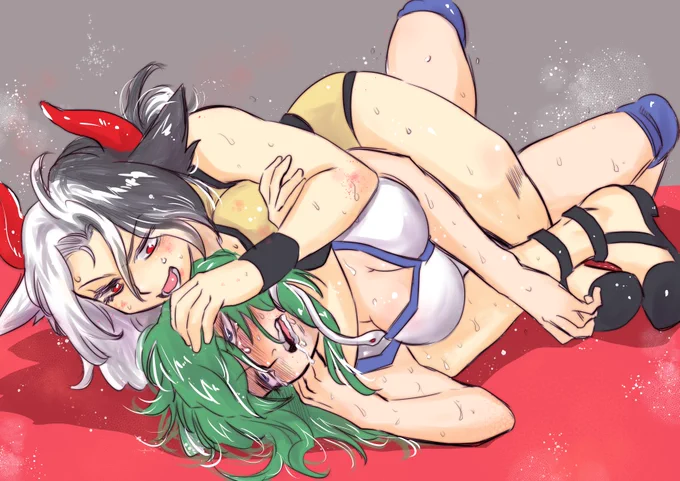 久々の格闘絵 
