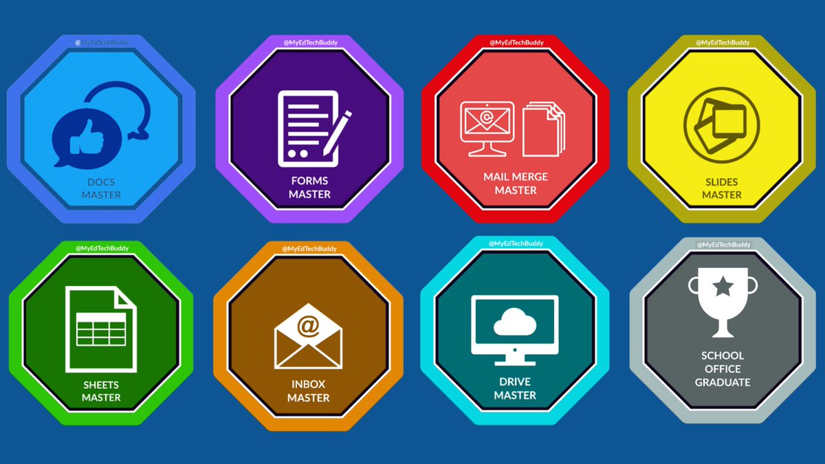 Do you have office staff that are always trying to use Forms, Mail Merge and Sheets more effectively. Or do you want to be be a more effective user of Docs, Slides, Drive and Inbox why not complete @myedtechbuddy Self Paced PD &amp; learn something new.