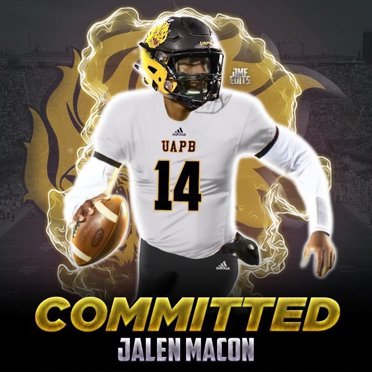 iamjalenmacon's tweet photo. AGTG ‼️ 💯% C OM M I T T E D 🦁🖤💛🤍 @UAPBLionsRoar @UAPBFootball_ @Coach_Doc5 @Coach__Evans @HillsboroFball @BuckFitz https://t.co/4ZJMR7OahT