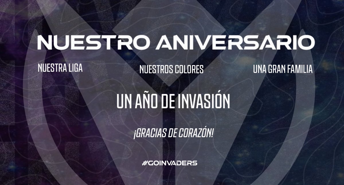 #aniversario 

Un año de trabajo, un año de familia, un año de invasión...

¡HOY CUMPLIMOS UN AÑO COMO EQUIPO!

Gracias a todas las personas que han formado parte nuestra y a las que todavía forman parte de esta familia.

¡Vamos a por 2021!

#goinvaders