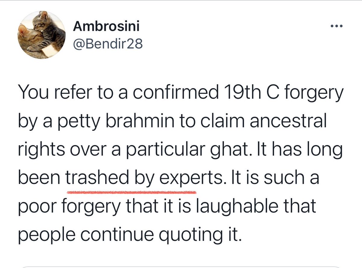 2. The only “expert” who casts doubt over (but hardly “trashes”) the authenticity of this Farman is a retired IAS officer Mr. Kishore Kunal. This after historians such as Rajani Ranjan Sen and Sir Jadunath Sarkar with access to the Farman, accepted it as genuine. #History  #Mughal