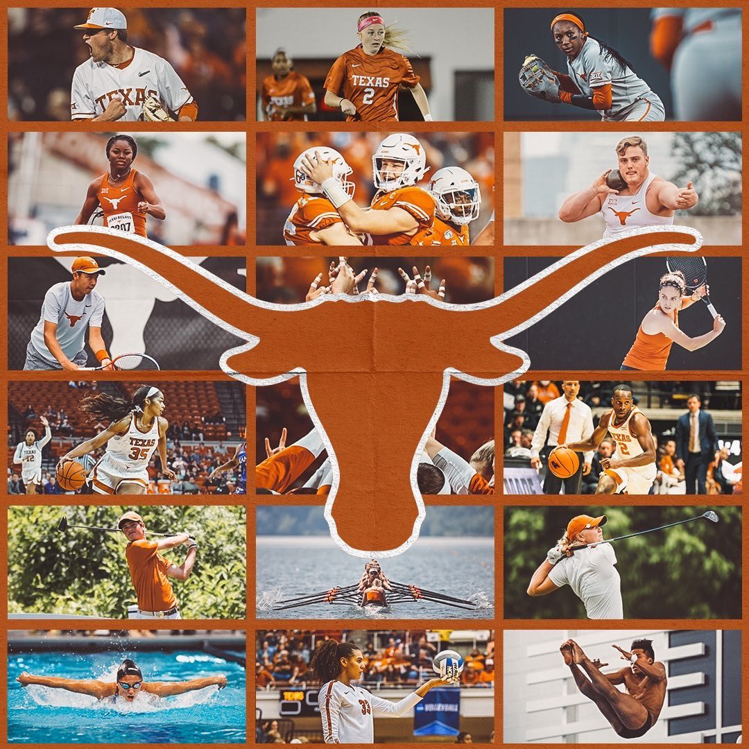 kyleumlang's tweet image. Current Rankings for the Texas Longhorns:

Volleyball #1
M Swimming &amp;amp; Diving #1
W Swimming &amp;amp; Diving #1
W Tennis #3
M Basketball #5
M Tennis #6
Baseball #9
Softball #9
M Golf #18
Football #19
W Golf #20
M Cross Country #25
W Basketball #27
W Cross Country #29

#ThisIsTexas #HookEm