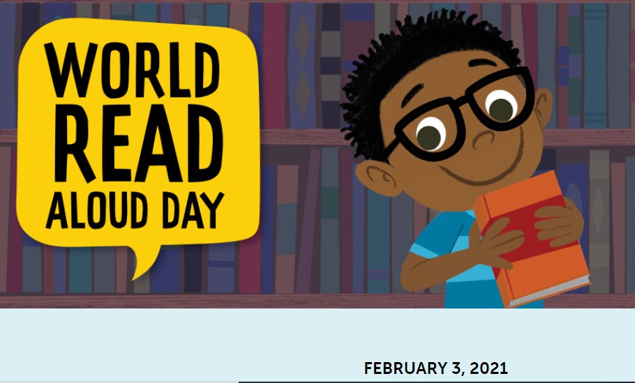 February 3, 2021 is World Read Aloud Day! Scholastic is offering free Virtualkits that include reading materials, activities and links to virtual events. Visit  scholastic.com/worldreadaloud… for sign up information and more details! #WorldReadAloudDay #WRADChallenge