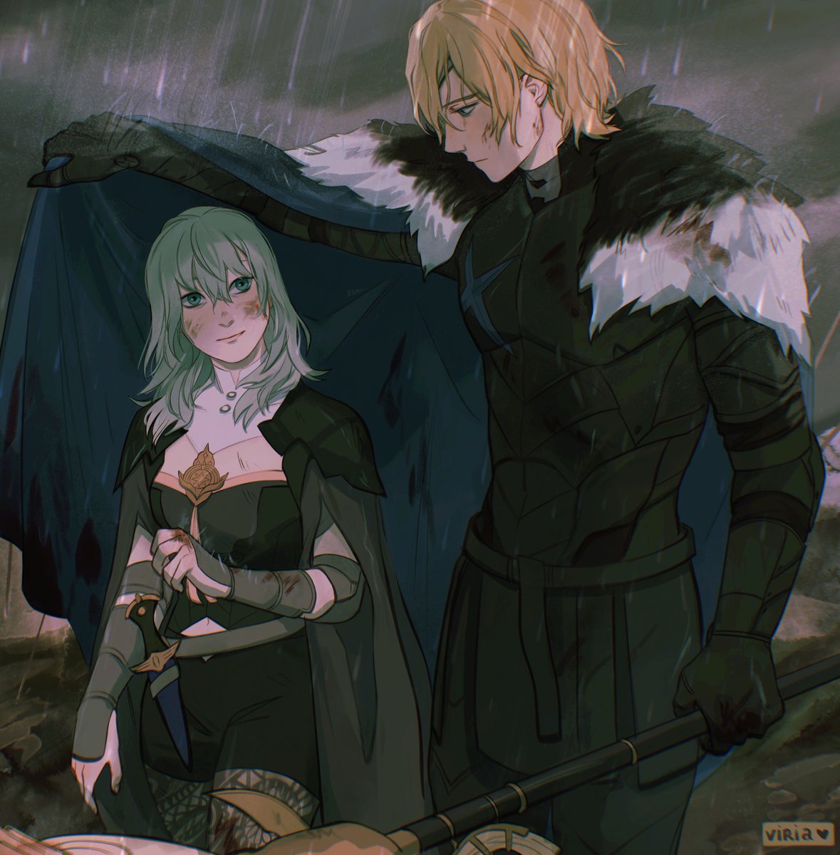 viria13's tweet photo. But rain still showers 

#fe3h #dimileth #dimitrialexandreblaiddyd #byletheisner #FireEmblemThreeHouses #art https://t.co/ItKJvdmlWx