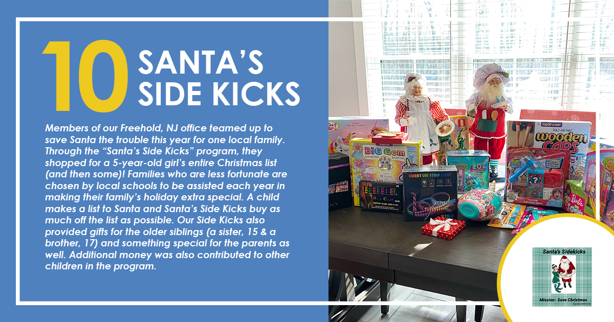 TrafficPD's tweet photo. Our Freehold, NJ office staff were busy being #SantasSidekicks this year, giving one NJ family a merrier Christmas. Our donations provided the family with gifts to open on Christmas morning thanks to the coordination of the Santa's Side Kicks program.
#12WaysofGiving https://t.co/XxjLSKmd59