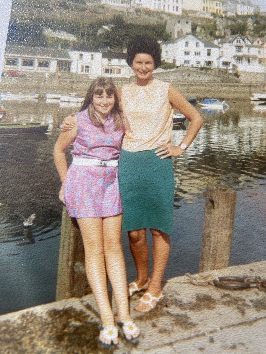 Me and my mum in Looe c1970 ❤️