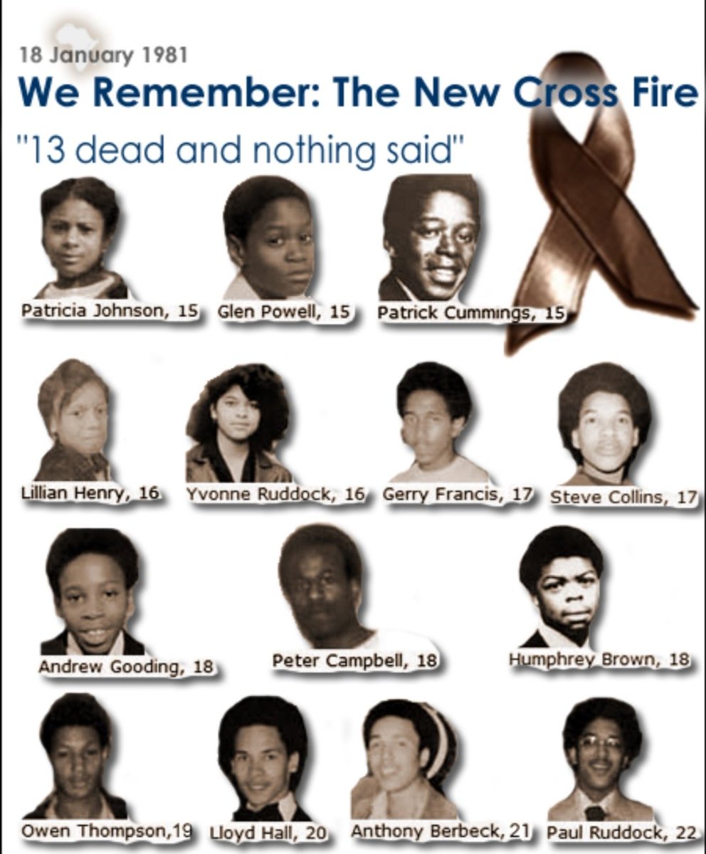 Today and always we remember all the young souls that were lost in the #NewCrossFire 40 years on and still no answers! We will continue the fight!! ✊🏾♥️