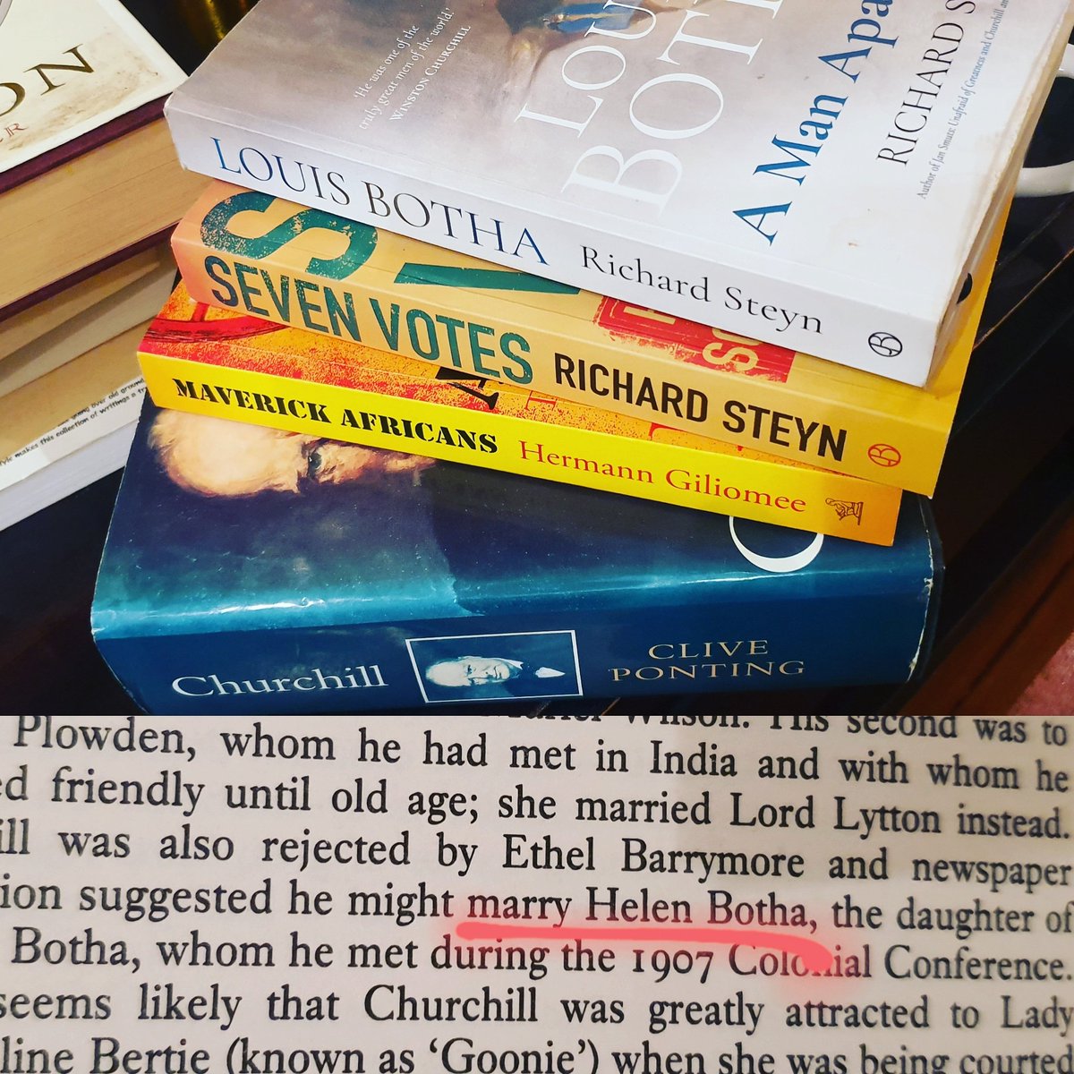 steve_hofmeyr's tweet photo. Immersing myself in Boer history, I come across Churchill's flirtation with my great-grandmother, General Louis Botha's daughter (then 19).  I remember how she dismissed the story with a twinkling smile.  She passed away in 1974 when I was 10 and she 86. https://t.co/FhL1Y18k0w