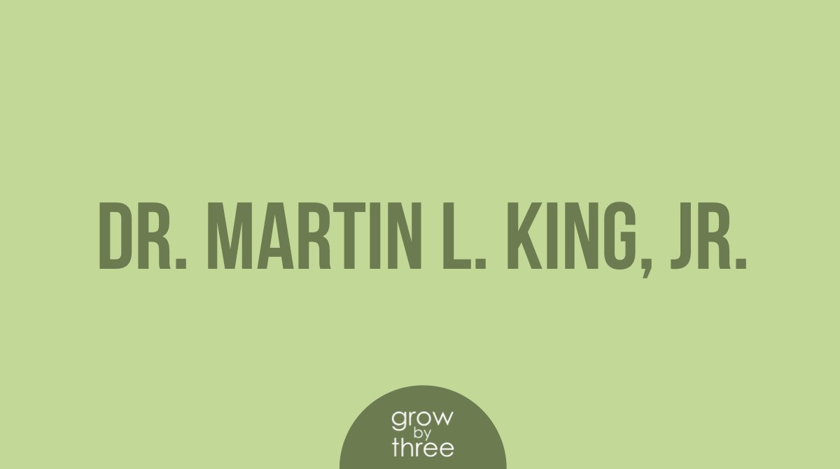 GrowByThree's tweet image. A true King.

#MLK