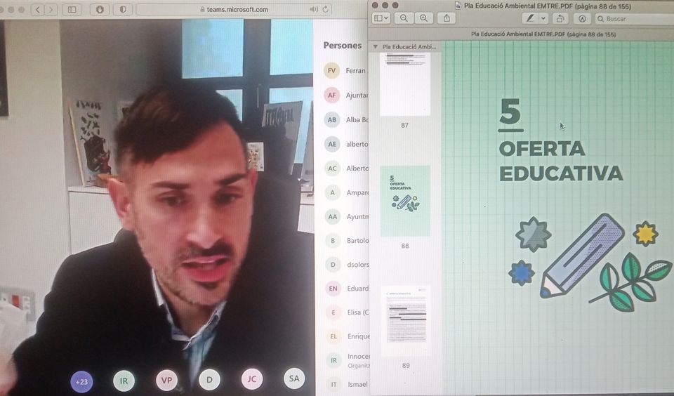 ♻️🚮 Hui hem seguit amb interés la presentació del Pla d'Educació Ambiental de l'EMTRE

📄Un pla que a Vinalesa inclourà activitats de conscienciació adreçades als centres escolars i a la població en general. L'objectiu:

✔️Reduir la producció de residus i separar correctament
