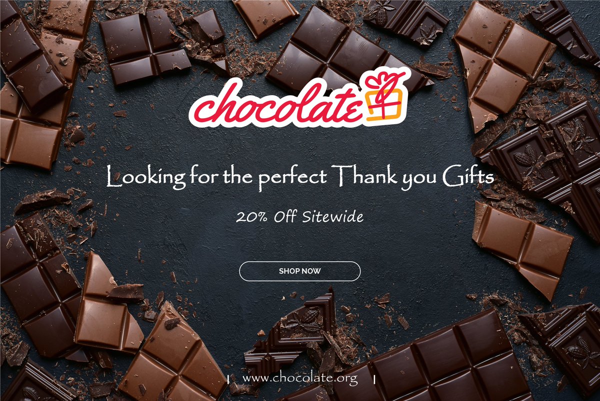 choctweets's tweet photo. Looking for the perfect Thank you Gifts 🍫
20% Off Sitewide
_
https://t.co/iIPJ7MH4Wv https://t.co/uXIq1FjMJ5