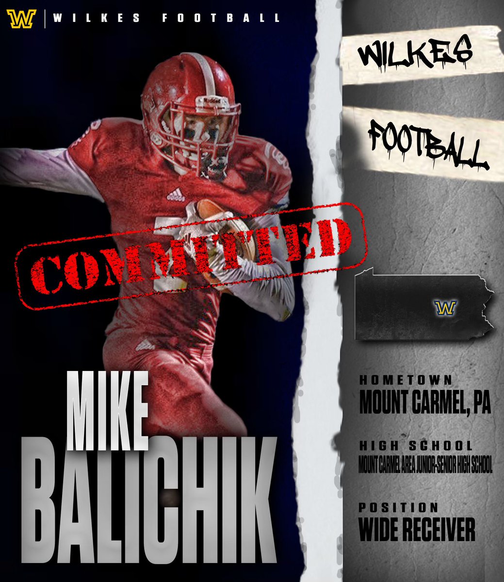 mbalichik2's tweet photo. COMMITTED @CoachDrach @WilkesFootball #bethechange https://t.co/xhLc94lhjp