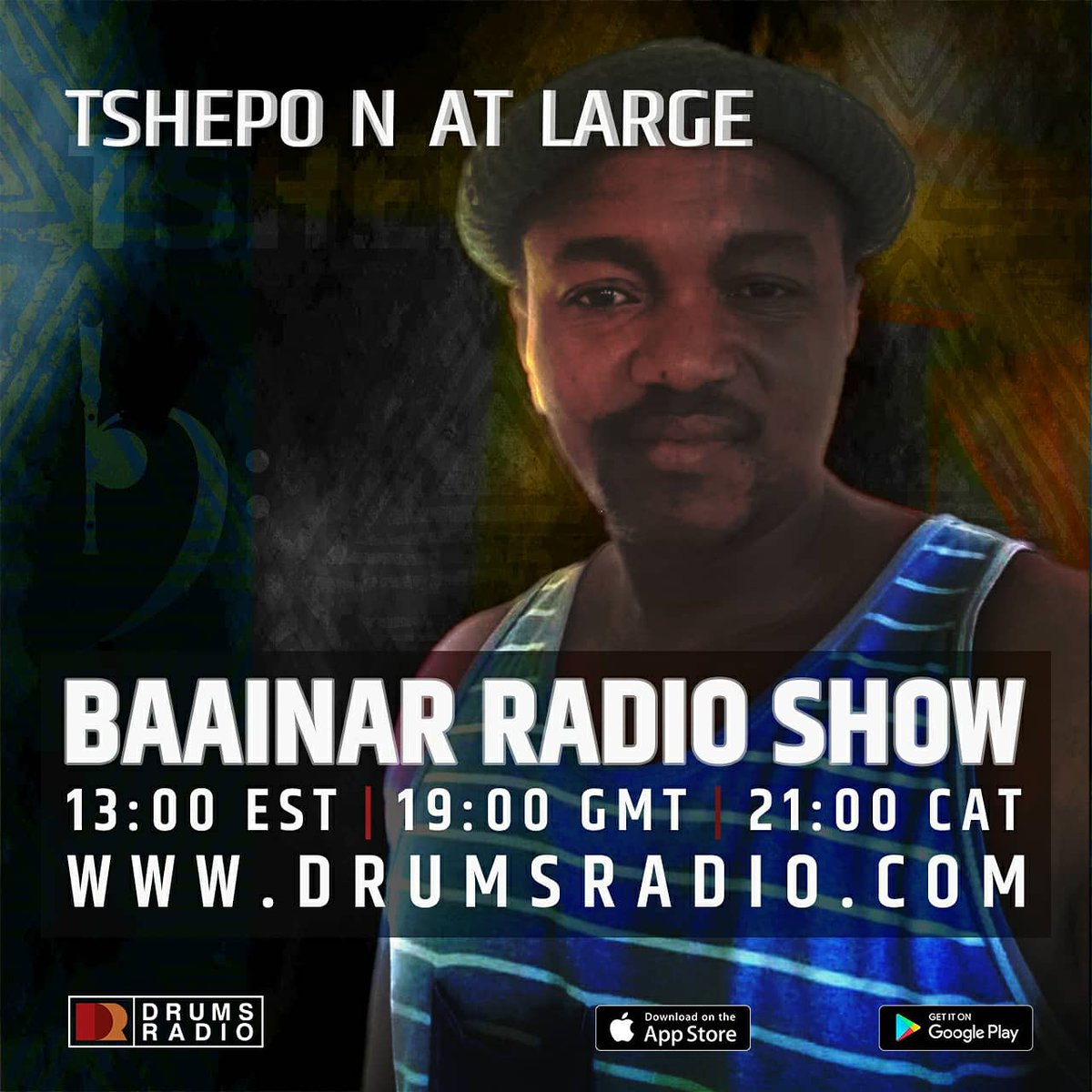 DRUMSradio's tweet image. #NP Baainar Radio Show @djlunga presents #TshepoNAtLarge

drumsradio.com
#WeAreAfroHouse Raw &amp;amp; Unfiltered
#DrumHeavy #DancefloorCertified
#deep #tribal #Afrohouse
#housemusic #online #radio
@BaainarRecords