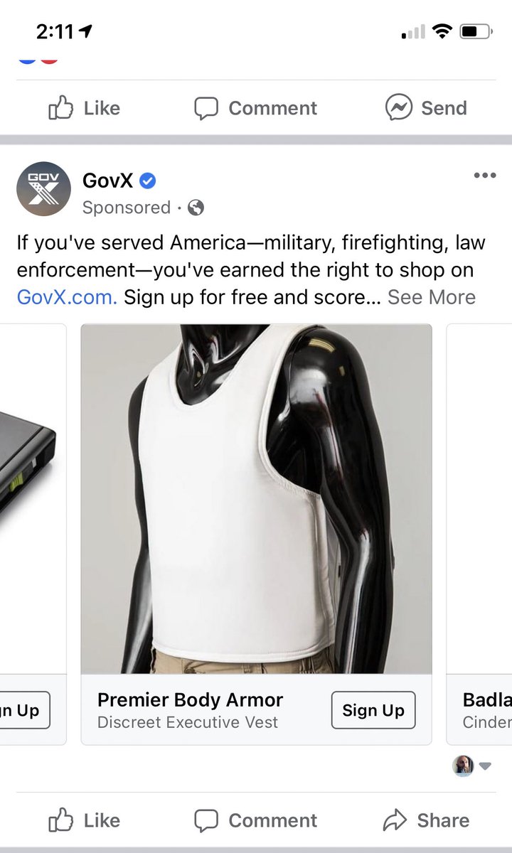 7/x When unlawful militias and MAGA/QAnon terrorists are plotting to “arrest” and execute Americans, maybe don’t advertise handcuffs and body armor together?