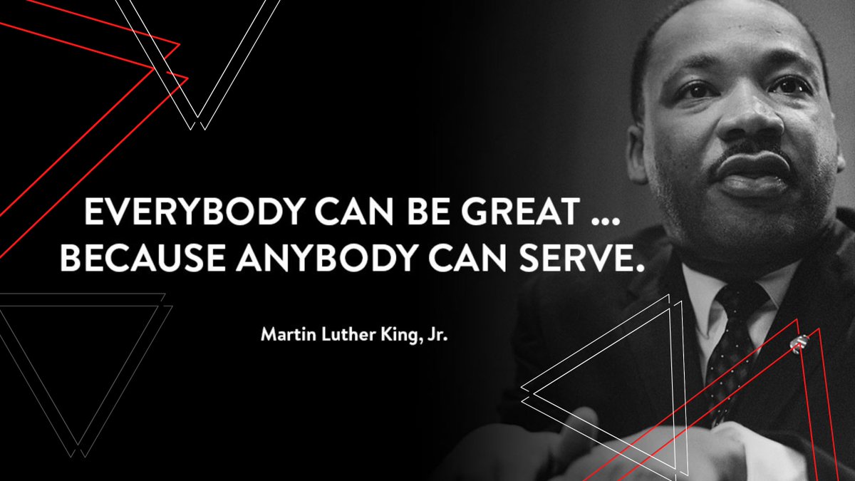 Let's all strive to find our greatness this year in the service of others.

#MartinLutherKingDay  #findyourgreatness #service #Inserviceofothers