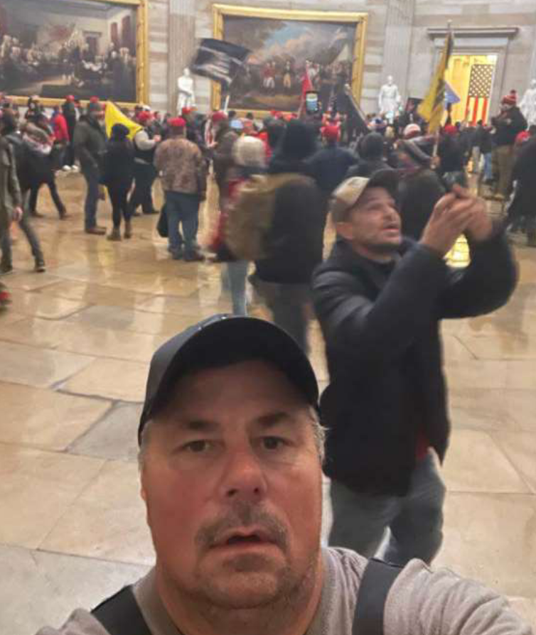 Retired FDNY firefighter Thomas Fee charged in connection to the U.S. Capitol siege. Fee allegedly sent a video of the mob in the Rotunda shouting "tyranny" and "Pelosi" and texted that he was “at the tip of the spear.”He hasn't yet been arrested, per law enforcement source.