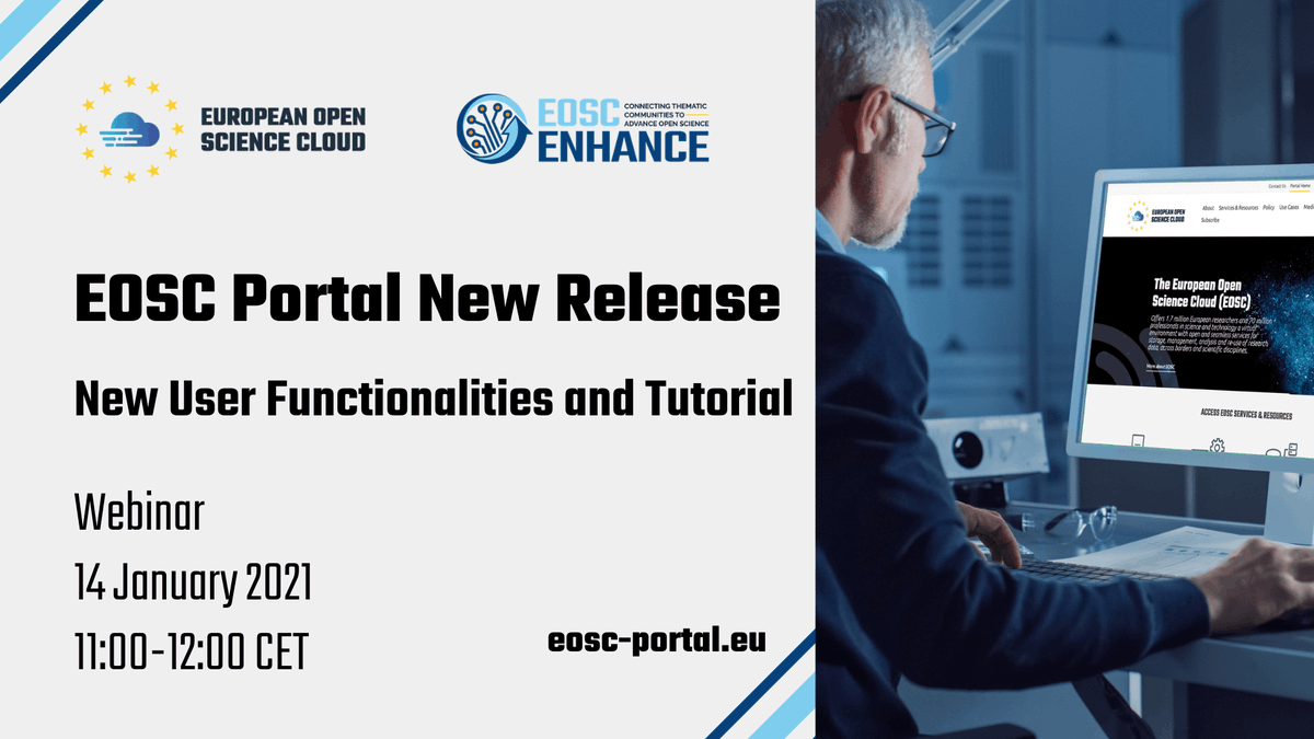 EOSC Portal (@eoscportal) on Twitter photo Have you missed the #EOSC Portal New User functionalities and tutorial overview during the #EOSCEnhance <a href="/EfisCentre/">EFIS Centre</a> <a href="/Cyfronet/">ACK Cyfronet AGH</a> webinar? Take a look at the slides and recording of the event. Read More: eosc-portal.eu/events/eosc-en… Have you missed the #EOSC Portal New User functionalities and tutorial overview during the #EOSCEnhance <a href="/EfisCentre/">EFIS Centre</a> <a href="/Cyfronet/">ACK Cyfronet AGH</a> webinar? Take a look at the slides and recording of the event. Read More: eosc-portal.eu/events/eosc-en…