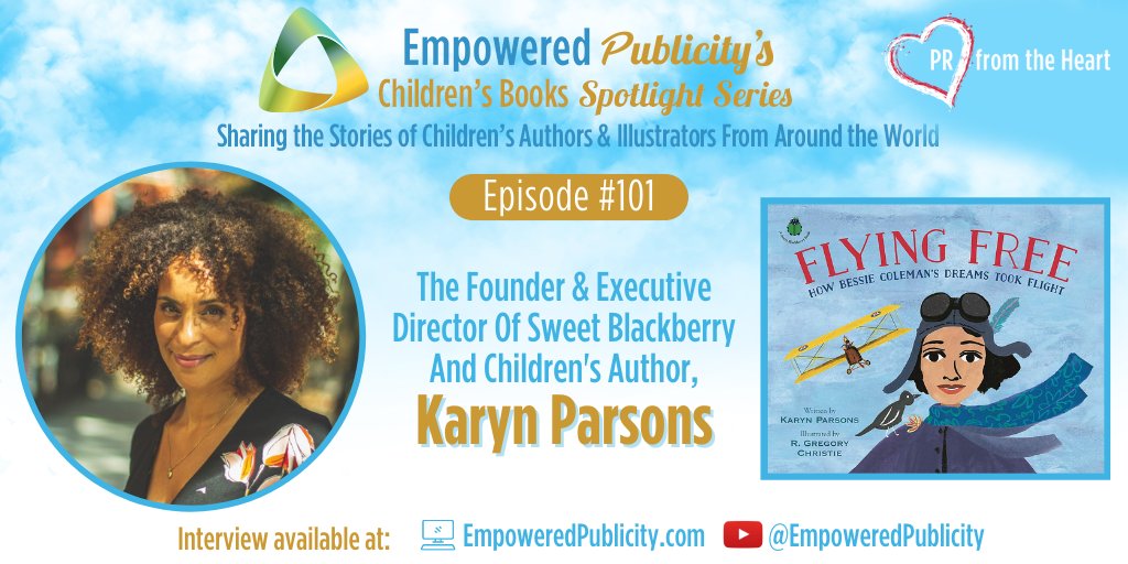 Let's help our #LittleOnes remember that #AnythingIsPossible. 🙏 @Karyn_Parsons joins me on Episode #101 of @Empowered_PR's #ChildrensBooks #SpotlightSeries to share how we can encourage #kids to help their #dreams take flight in the #NewYear: bit.ly/3bP9ISv. ✈️ #MLKDay
