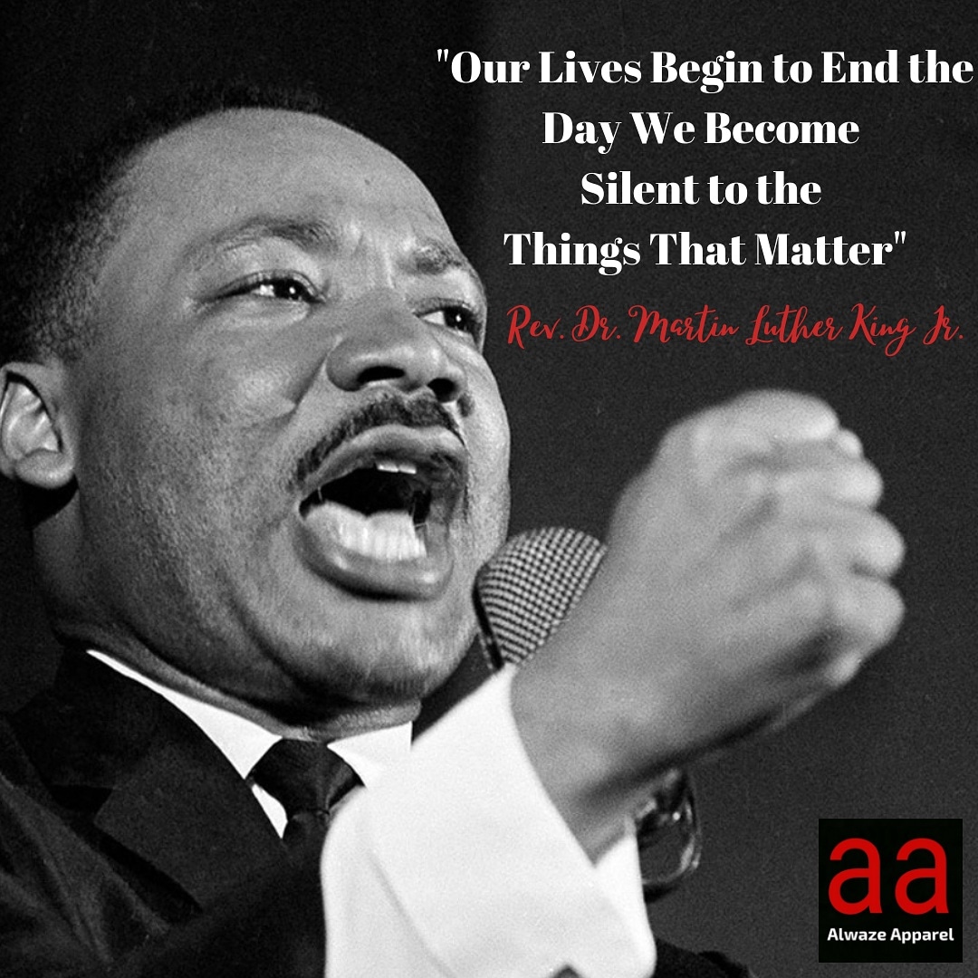 AlwazeApparel's tweet photo. Today we Honor the Life &amp; Legacy of Rev. Dr. Martin Luther King Jr. #mlkday2021 #alwazeapparel https://t.co/D9bPrHHbcH