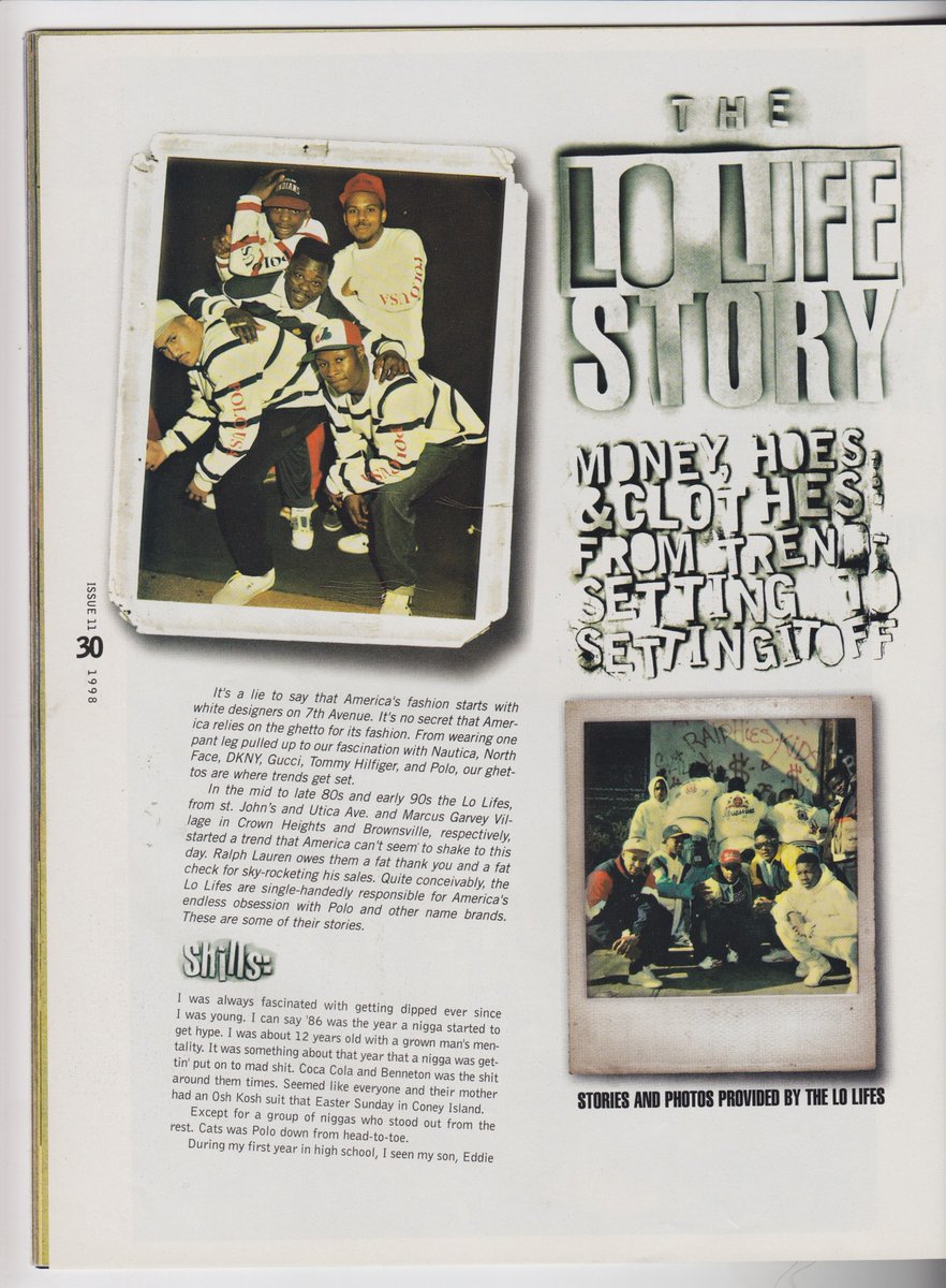 Scans from a 1998 article from Hip-Hop magazine Stress: