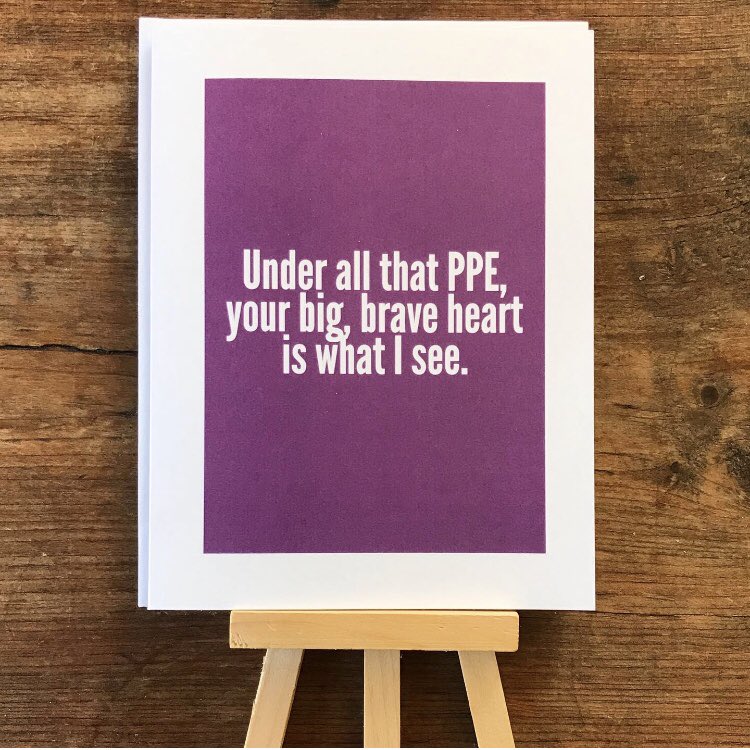 The perfect card to give teachers and caregiver this Feb 14. We need to show them our love more than ever right now. #valentines #valentinesday❤️ #simpletruth #greetingcards #madeinhalifax #nsteachers #teachers #caregivers #ppe