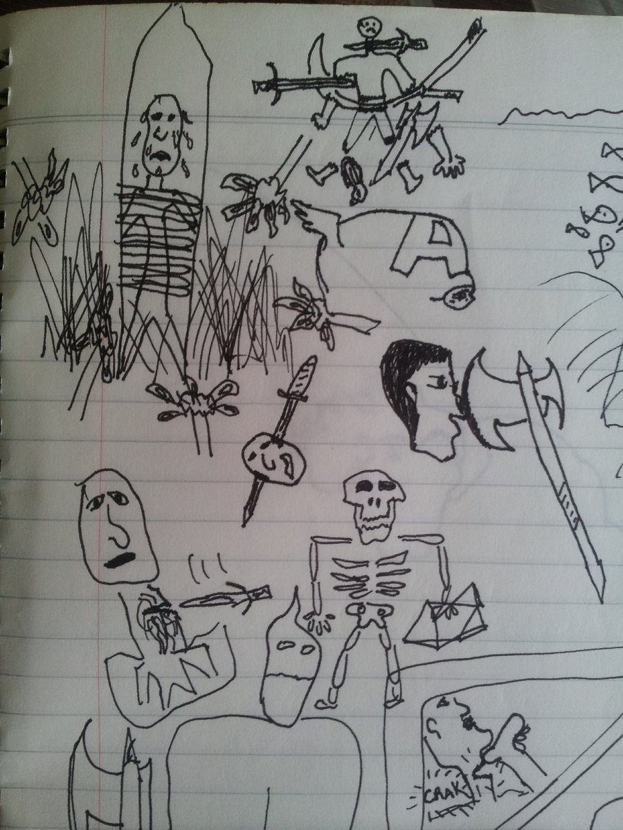 Mi viejo encontró cuadernos míos de la época del colegio. Les comparto mi ARTE en detalle. Claramente tenía mucho que expresar durante la primaria.