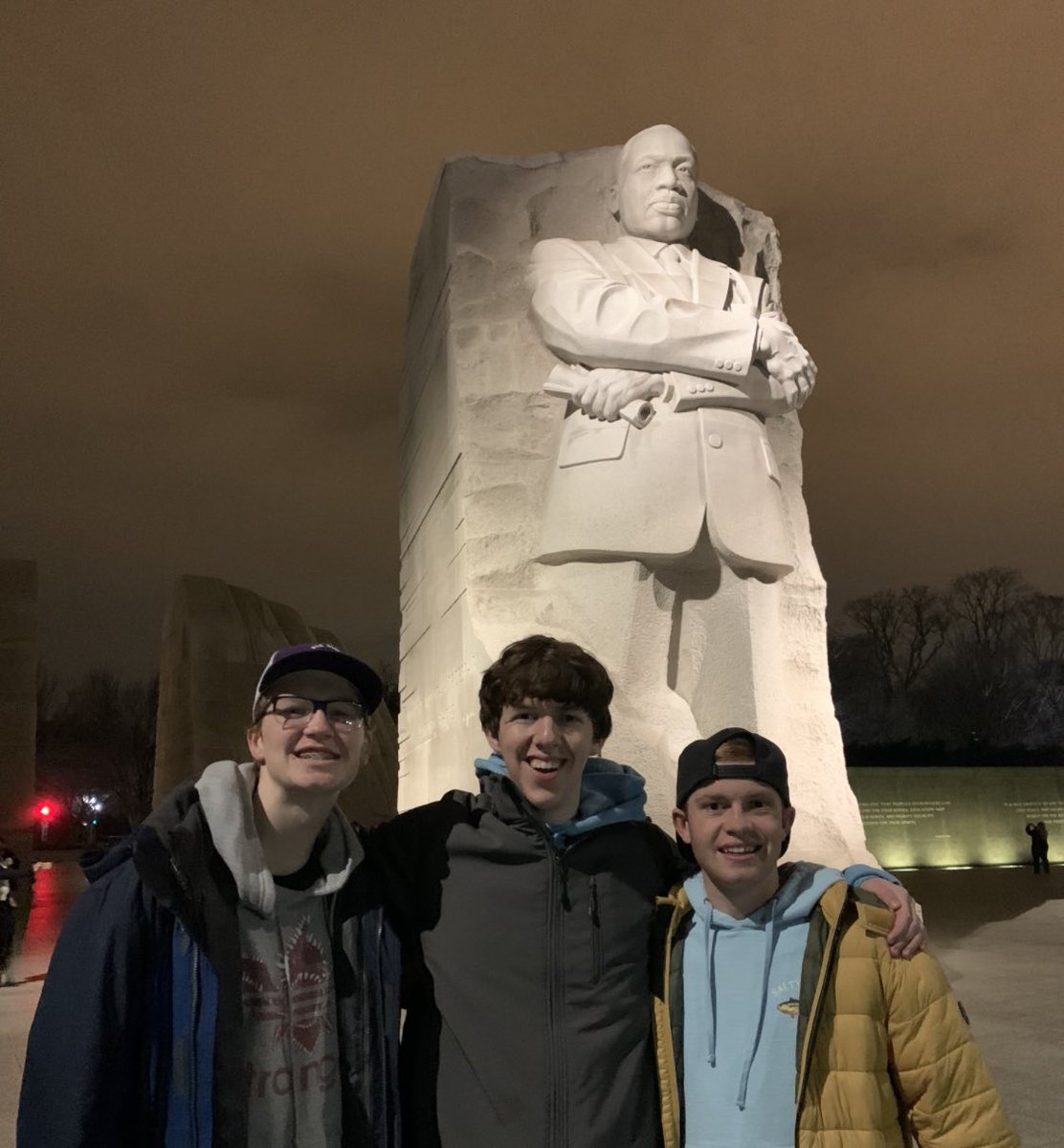 Today we honor and remember Dr. Martin Luther King Jr. (pic from 2020 Student Government DC trip before Covid.)