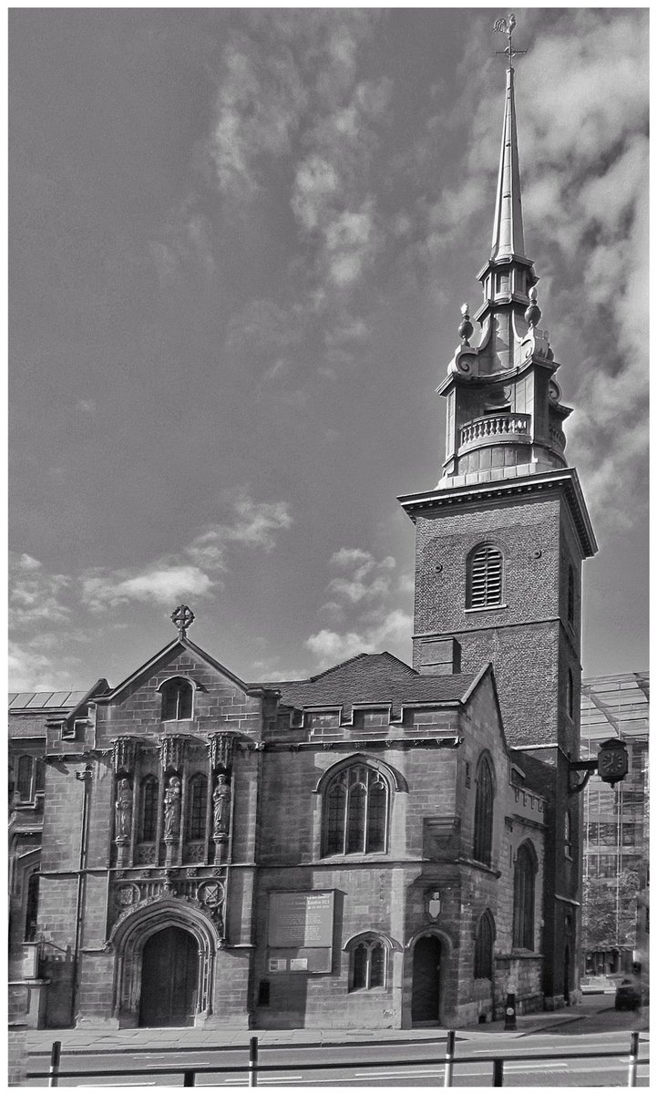 And today, with its markedly different steeple added during the rebuilding after extensive WW2 bomb damage