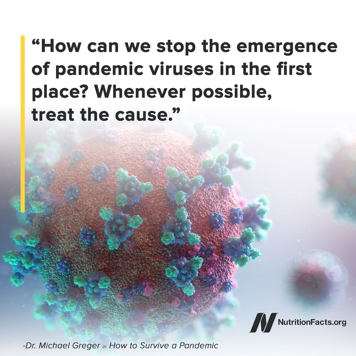All human viral infections are believed to originate in animals. Our food choices don’t just affect our personal health, but our global health. Not just in terms of climate change, but in terms of pandemic risk. bit.ly/3f2W5NS
